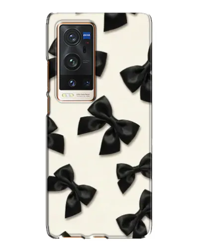 Чехол для Vivo X60 Pro Plus с картинкой «Черные бантики» Чехол для Vivo X60 Pro Plus с картинкой «Черные бантики»