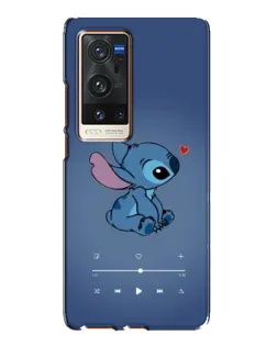 Чехол для Vivo X60 Pro Plus с картинкой «Музыкальный Stitch»