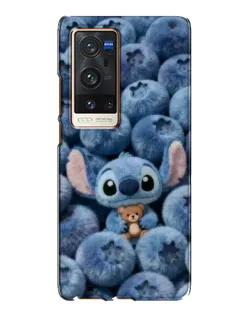 Чехол для Vivo X60 Pro Plus с картинкой «Стич и голубика»