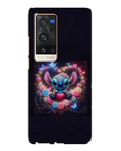 Чехол для Vivo X60 Pro Plus с картинкой «Stitch в цветах» Чехол для Vivo X60 Pro Plus с картинкой «Stitch в цветах»