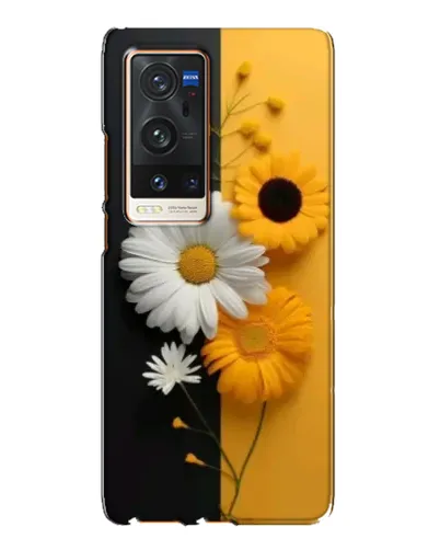 Чехол для Vivo X60 Pro Plus с картинкой «Подсолнух и ромашка»