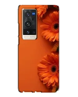 Чехол для Vivo X60 Pro Plus с картинкой «Оранжевые герберы»