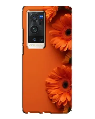 Чехол для Vivo X60 Pro Plus с картинкой «Оранжевые герберы»