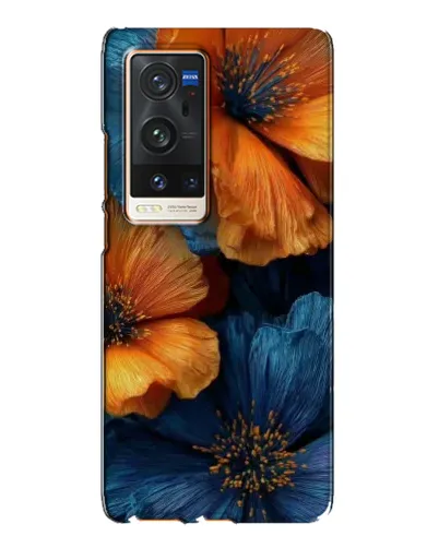 Чехол для Vivo X60 Pro Plus с картинкой «Яркая сине-оранжевая флора» Чехол для Vivo X60 Pro Plus с картинкой «Яркая сине-оранжевая флора»