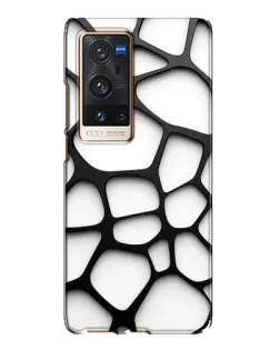 Чохол для Vivo X60 Pro Plus з картинкою «Біла об'ємна сітка»