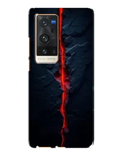 Чохол для Vivo X60 Pro Plus з картинкою «Червона лавова тріщина»