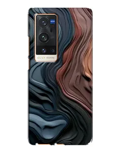 Чохол для Vivo X60 Pro Plus з картинкою «Кольорові хвилі каньйону»