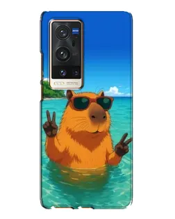Чохол для Vivo X60 Pro Plus з картинкою «Морська капібара» Чохол для Vivo X60 Pro Plus з картинкою «Морська капібара»