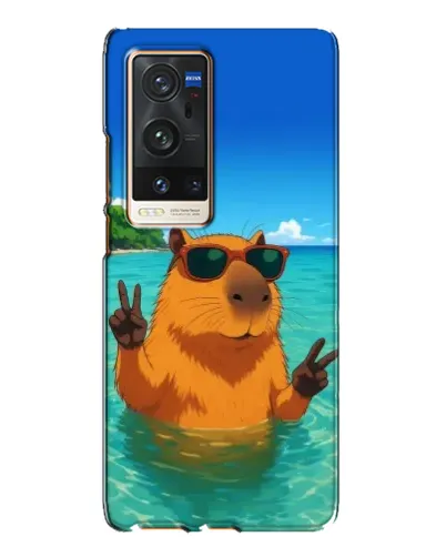 Чохол для Vivo X60 Pro Plus з картинкою «Морська капібара»