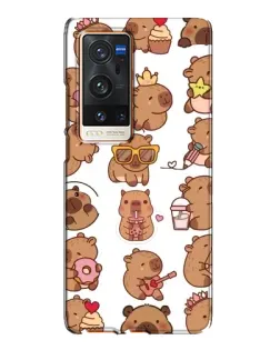 Чохол для Vivo X60 Pro Plus з картинкою «Стікерпак з капібарами» Чохол для Vivo X60 Pro Plus з картинкою «Стікерпак з капібарами»