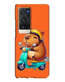 Чохол для Vivo X60 Pro Plus з картинкою «Капібара на скутері» Чохол для Vivo X60 Pro Plus з картинкою «Капібара на скутері»