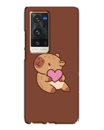 Чохол для Vivo X60 Pro Plus з картинкою «Капібара з серцем»