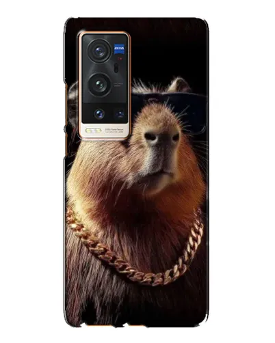 Чохол для Vivo X60 Pro Plus з картинкою «Капібара золотий ланцюг»