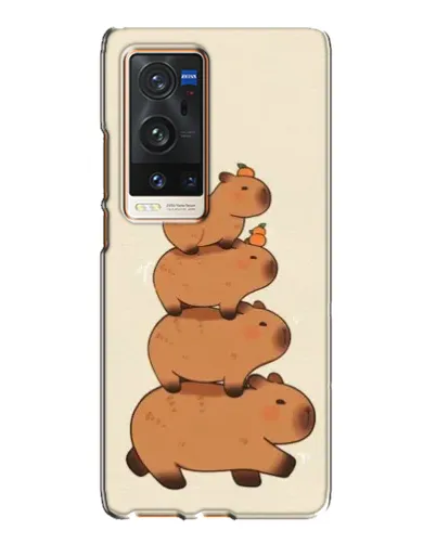 Чохол для Vivo X60 Pro Plus з картинкою «Вежа з капібар»