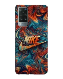 Чехол для Vivo X60 Pro с картинкой «Nike в абстракции»