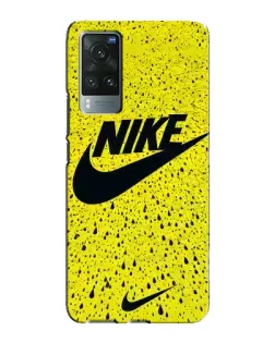 Чехол для Vivo X60 Pro с картинкой «Желтый текстурный Nike»
