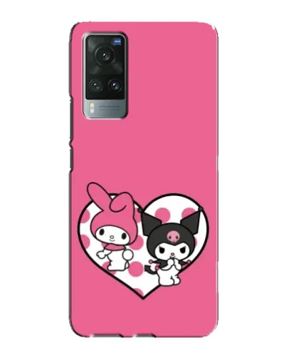 Чехол для Vivo X60 Pro с картинкой «Kuromi и My Melody»