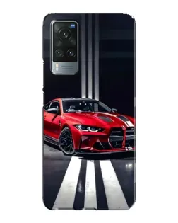 Чохол для Vivo X60 Pro з картинкою «Червона BMW на дорозі»
