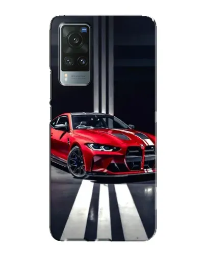 Чохол для Vivo X60 Pro з картинкою «Червона BMW на дорозі»