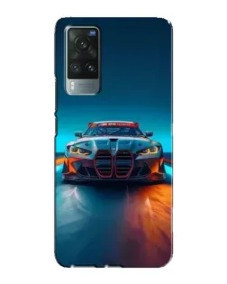Чехол для Vivo X60 Pro с картинкой «BMW — огни неона»