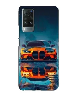 Чехол для Vivo X60 Pro с картинкой «BMW — золотая эмблема»