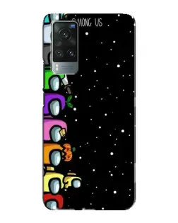 Чехол для Vivo X60 Pro с картинкой «Команда Among Us»