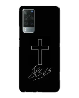 Чохол для Vivo X60 Pro з картинкою «Графічний хрест Jesus»