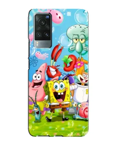 Чохол для Vivo X60 Pro з картинкою «Губка Боб та друзі» Чохол для Vivo X60 Pro з картинкою «Губка Боб та друзі»