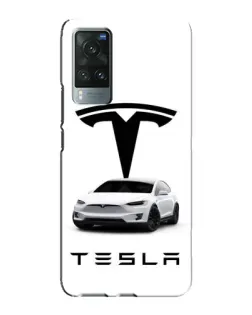 Чохол для Vivo X60 Pro з картинкою «Tesla White Style»