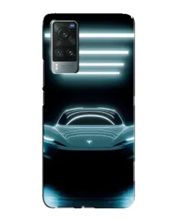 Чохол для Vivo X60 Pro з картинкою «Tesla в неоні»