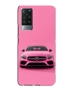 Чехол для Vivo X60 Pro с картинкой «Розовый Mercedes AMG»