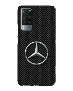 Чехол для Vivo X60 Pro с картинкой «Карбоновый Mercedes стиль»