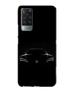 Чехол для Vivo X60 Pro с картинкой «Mercedes — силуэт авто»