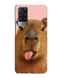 Чохол для Vivo X60 Pro з картинкою «Капібара з язиком» Чохол для Vivo X60 Pro з картинкою «Капібара з язиком»