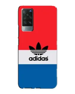 Чехол для Vivo X60 с картинкой «Ретро блоки Adidas»