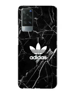 Чехол для Vivo X60 с картинкой «Белый мрамор Adidas»