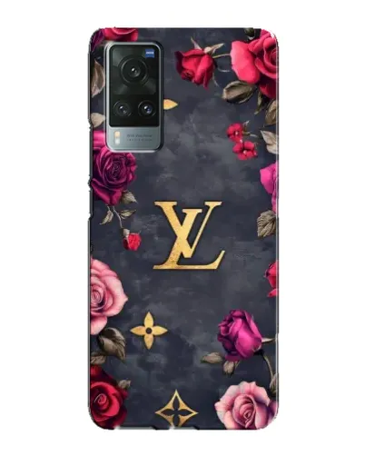 Чехол для Vivo X60 с картинкой «Цветочный Louis Vuitton»