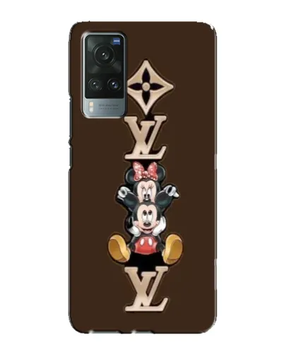 Чехол для Vivo X60 с картинкой «LV и Микки Маус»
