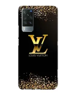 Чехол для Vivo X60 с картинкой «LV — золотые искры»