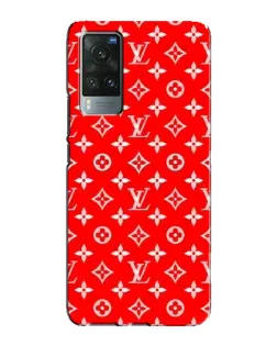Чехол для Vivo X60 с картинкой «Яркий паттерн LV»