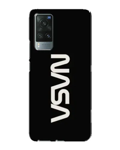 Чехол для Vivo X60 с картинкой «NASA — вертикальный логотип»
