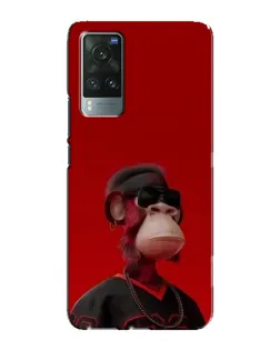 Чехол для Vivo X60 с картинкой «Bored Ape в красном» Чехол для Vivo X60 с картинкой «Bored Ape в красном»