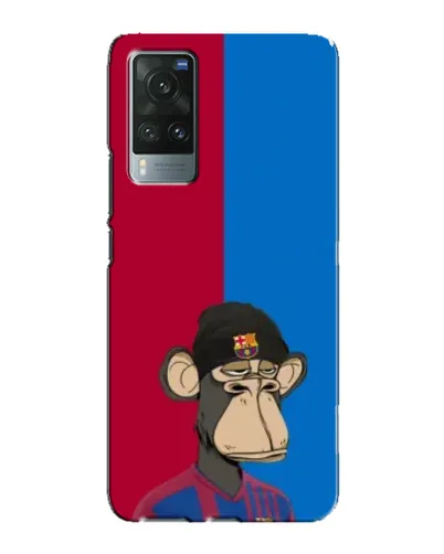 Чехол для Vivo X60 с картинкой «Bored Ape — фанат Барсы» Чехол для Vivo X60 с картинкой «Bored Ape — фанат Барсы»