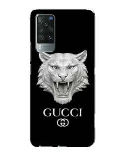 Чехол для Vivo X60 с картинкой «Gucci — серебряный лев»