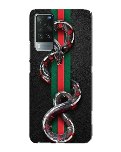 Чехол для Vivo X60 с картинкой «Gucci — змея на полосе» Чехол для Vivo X60 с картинкой «Gucci — змея на полосе»
