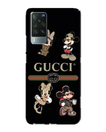 Чехол для Vivo X60 с картинкой «Gucci — герои Disney и монограмма» Чехол для Vivo X60 с картинкой «Gucci — герои Disney и монограмма»