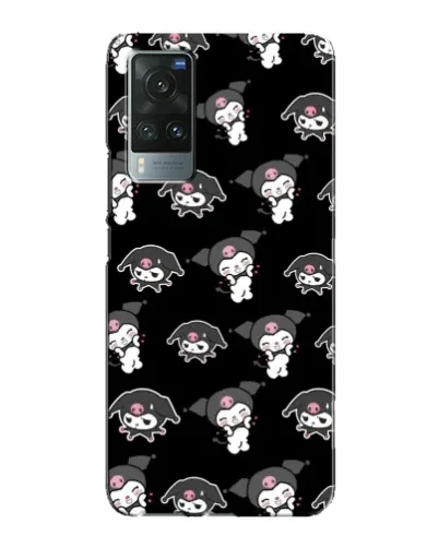 Чехол для Vivo X60 с картинкой «Черный паттерн Kuromi» Чехол для Vivo X60 с картинкой «Черный паттерн Kuromi»