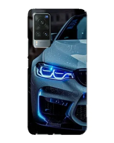 Чехол для Vivo X60 с картинкой «Взгляд BMW с синими фарами» Чехол для Vivo X60 с картинкой «Взгляд BMW с синими фарами»