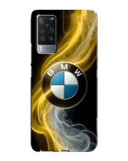 Чехол для Vivo X60 с картинкой «Золотистый дым BMW»