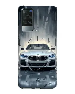 Чехол для Vivo X60 с картинкой «BMW в свете фар»